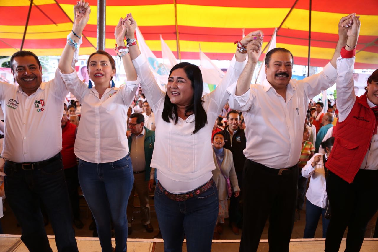 Cierra campaña Sandra Corona  en Zacatelco